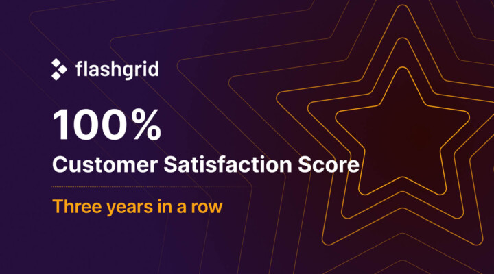 FlashGrid achieves a perfect Customer Satisfaction Score three years in a row
