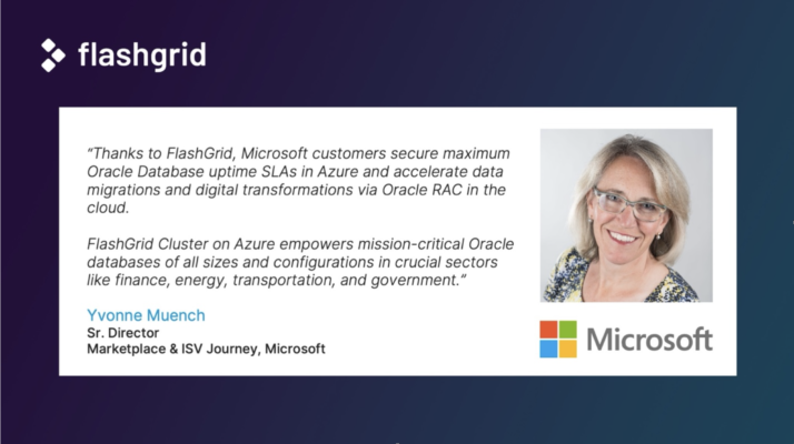 Microsoft endorses FlashGrid to Azure customers with Oracle Databases